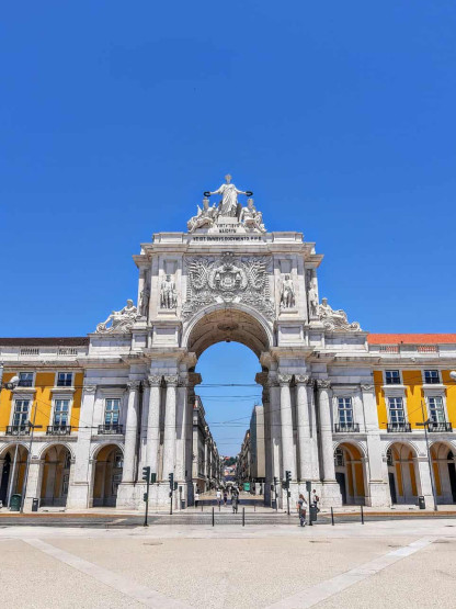Triumphal Arch in Lisbon, Portugal. Image by Lisbon with Pats.
