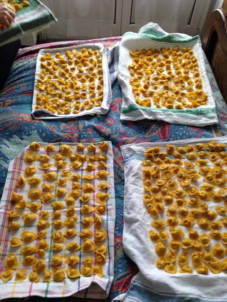 Pasta on a food tour in Emilia Romagna, Italy